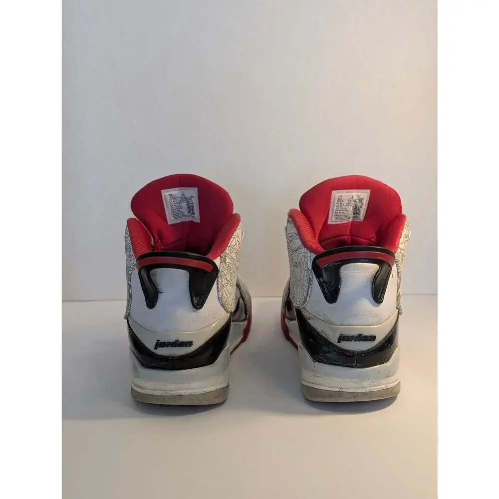 Air Jordan Dub Zero Varsity Red 2022 Men's Size 8.5 Laser Black White 311046-160